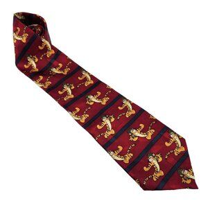 TIGGER Playing Football Winnie the Pooh Novelty‎ 100% Silk Men's Tie 100 Acre